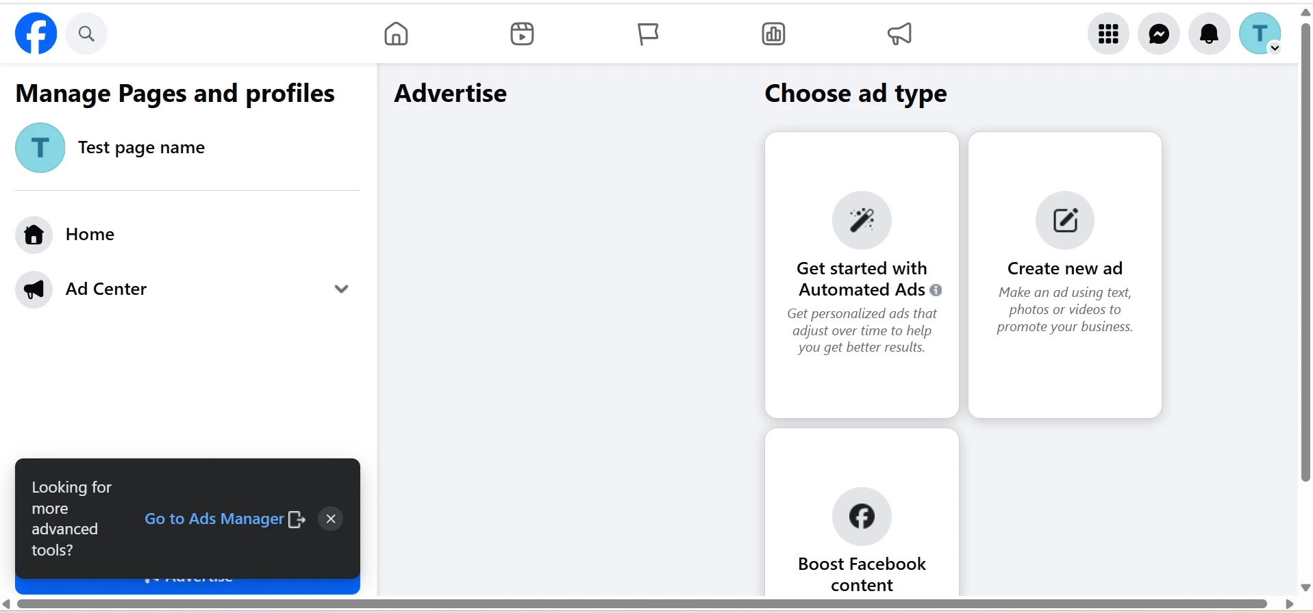 Create Ad Screen