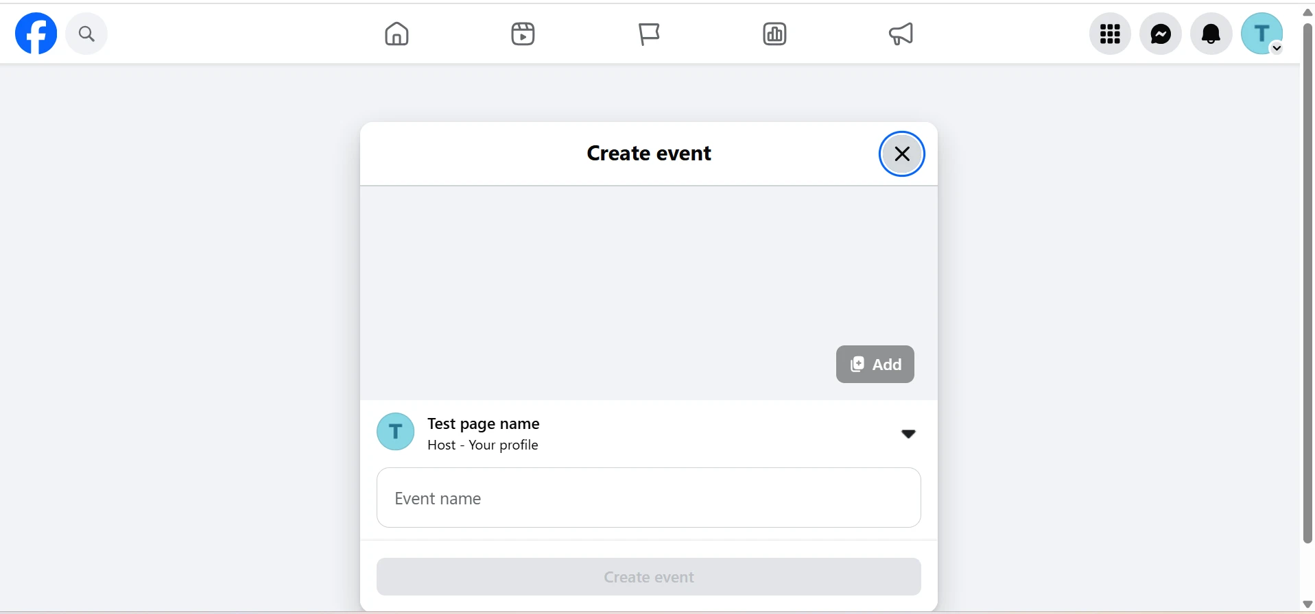 Create Event Screen