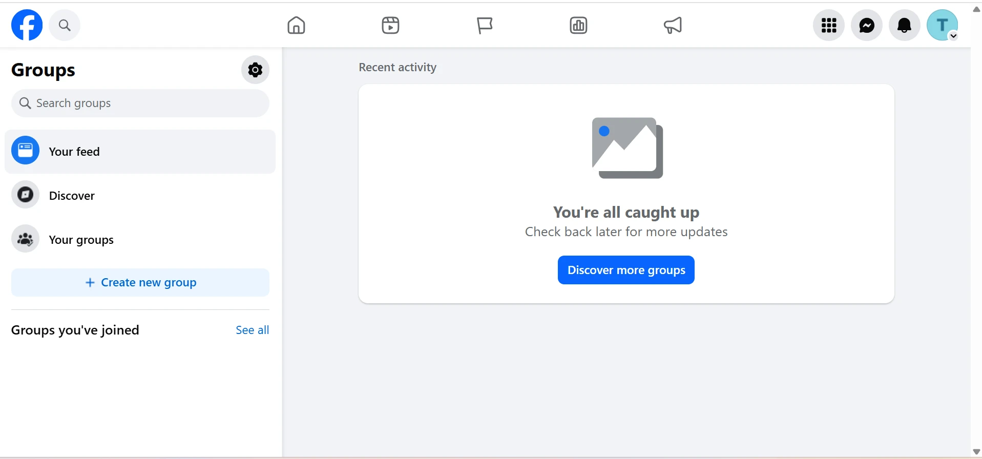 Groups Feed Screen