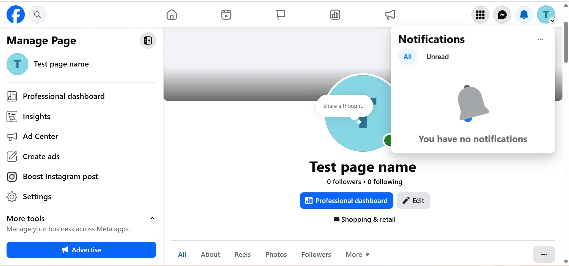 Notifications Menu