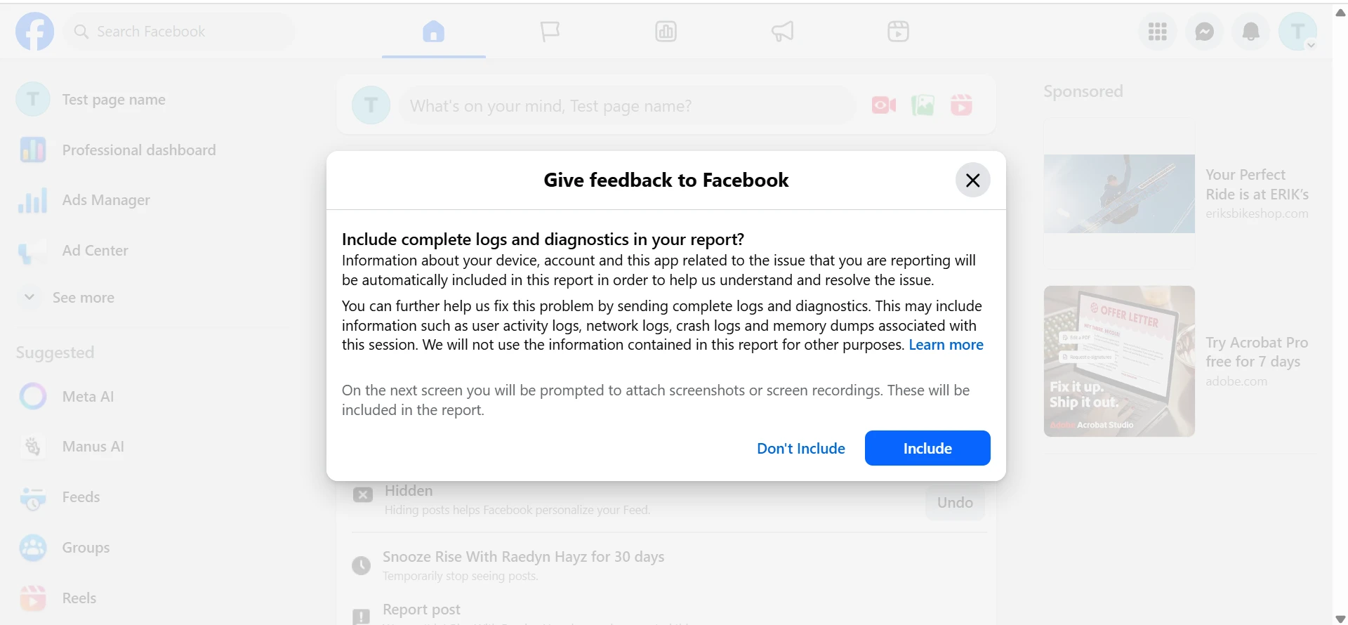 Give Feedback Modal