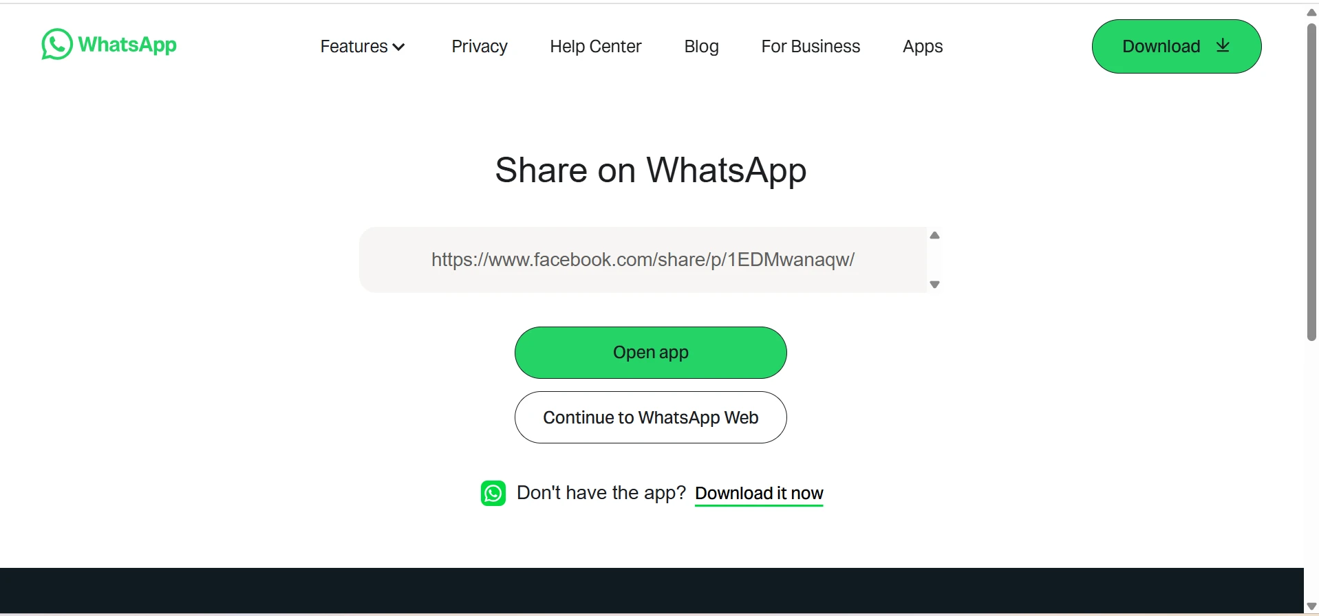 WhatsApp Send Screen