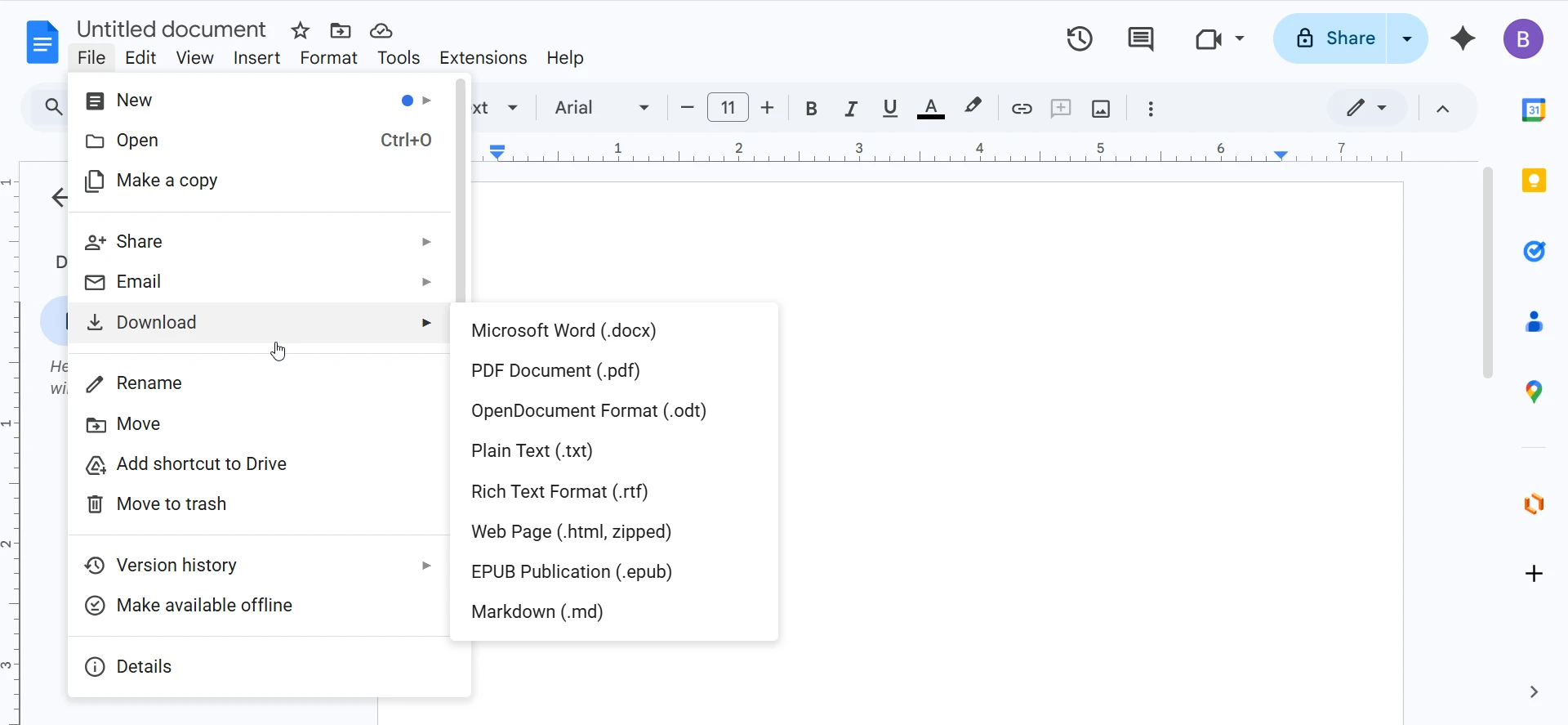 odt OpenDocument Format