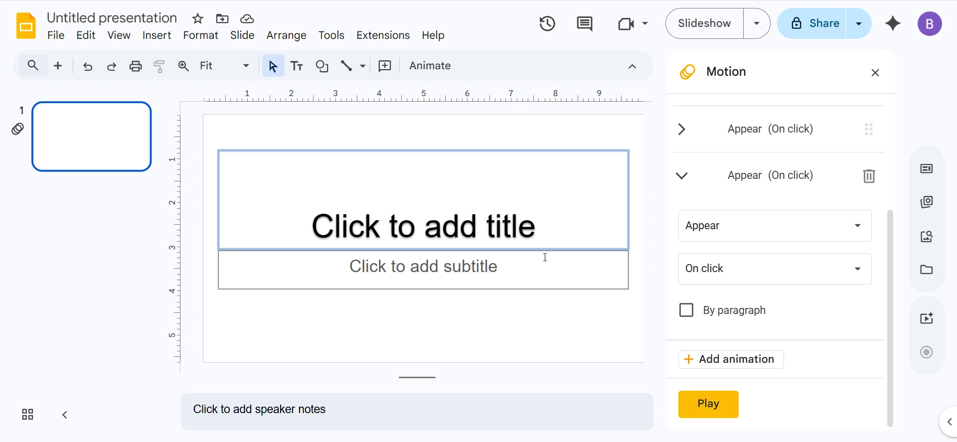 Animate menu toggled open