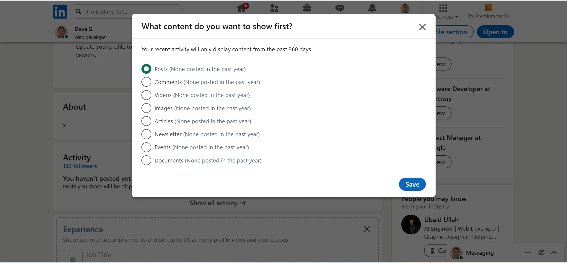 Activity Edit Modal