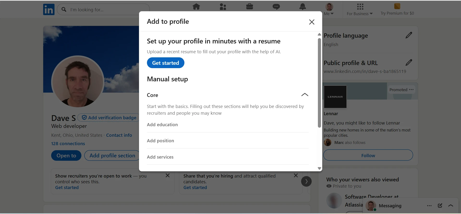 Add career break