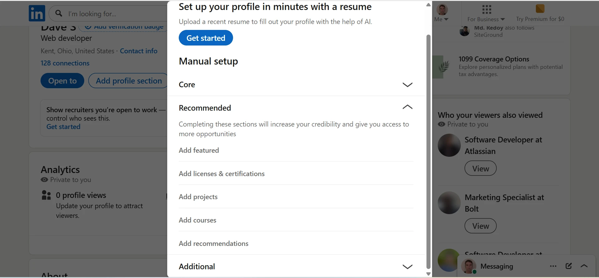 Add Profile Modal (Scrolled 1)