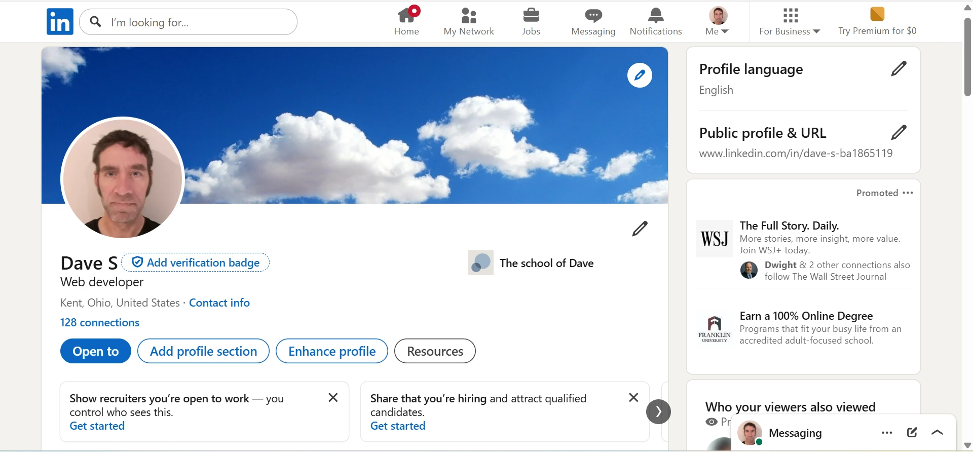 User Owner View Screen