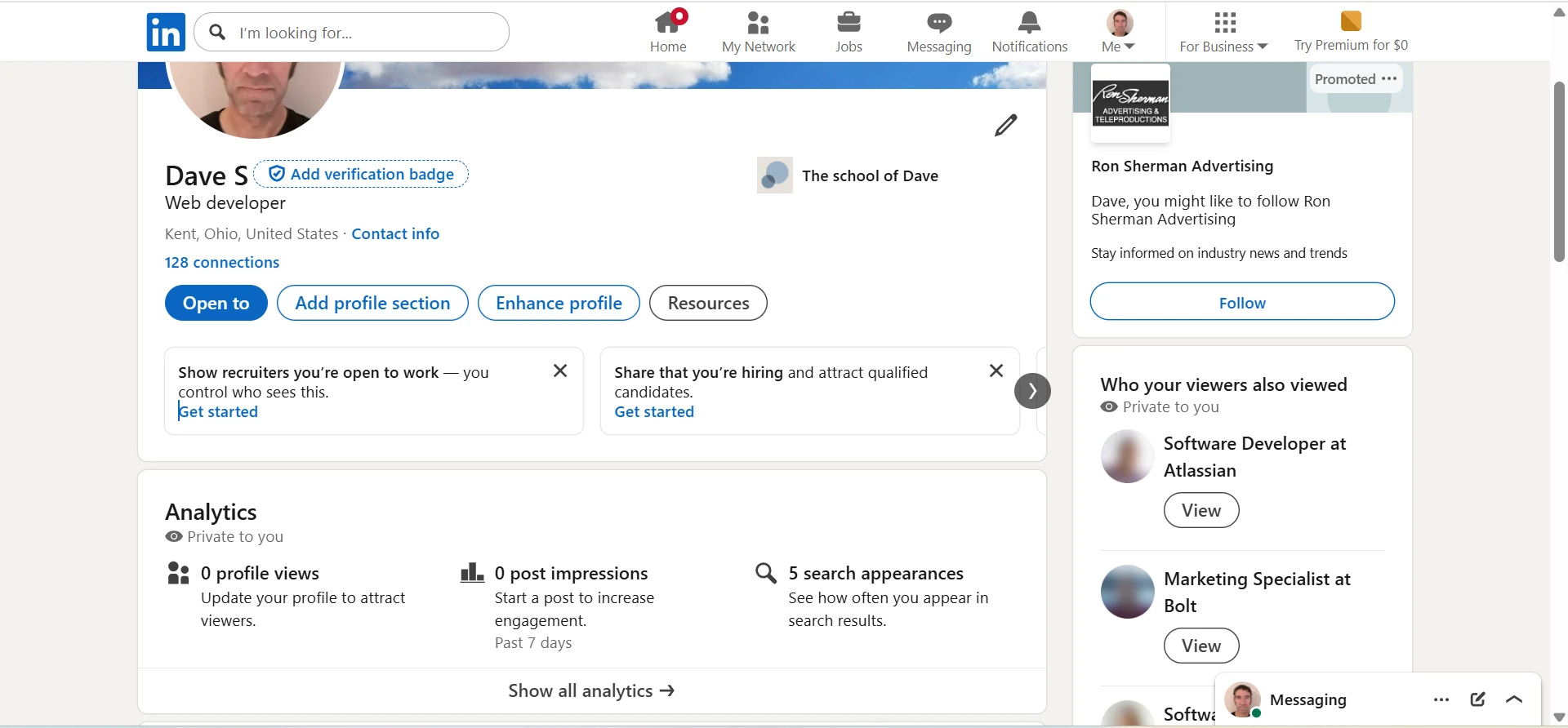 User Owner View Screen (Scrolled 1)