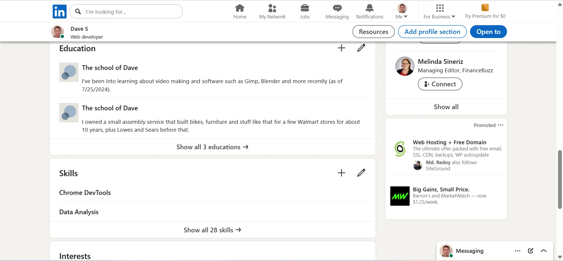 User Owner View Screen (Scrolled 3)