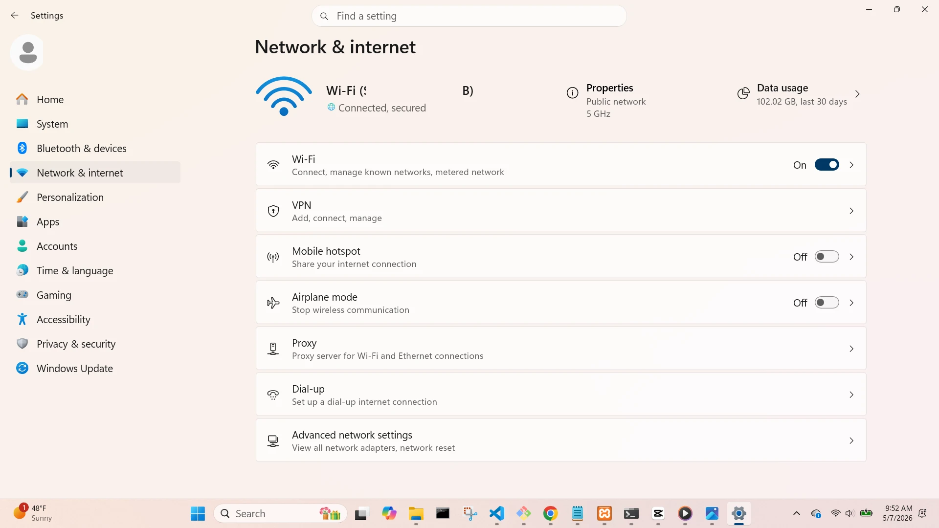 Network Screen