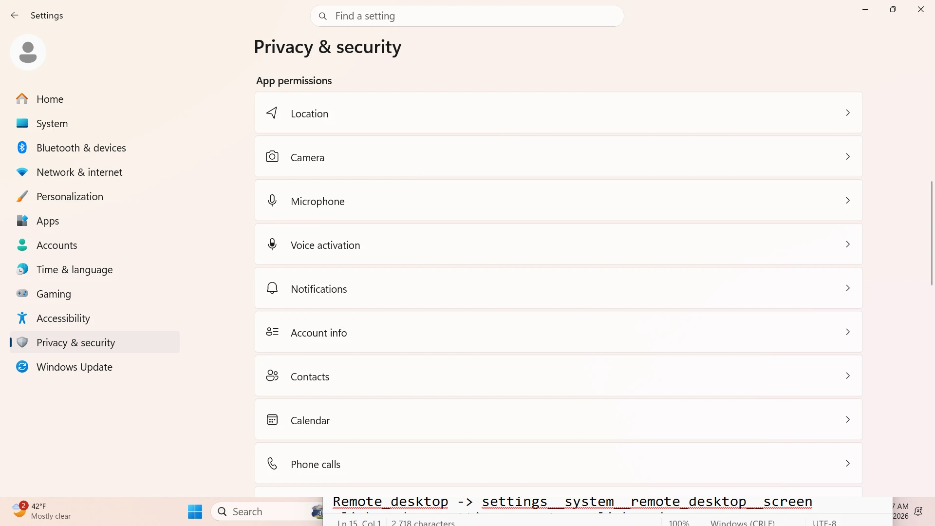 Privacy and Security Screen (Scrolled 1)