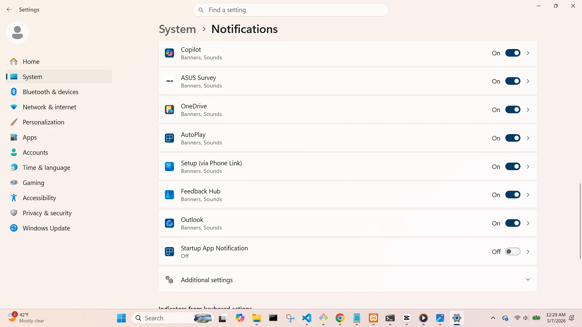 Autoplay settings